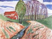 Edvard Munch Spring oil painting